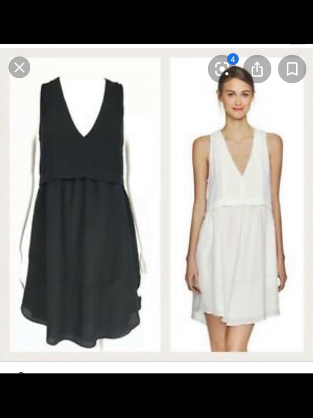 Aritzia Wilfred V-Neck Dress. Black. Size 00.